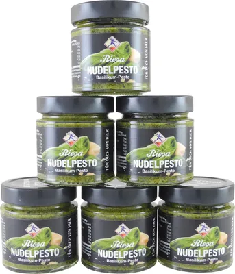 Produktbild von Nudelpesto Basilikum von Teigwaren Riesa - 6er Pack (6 x 190 g)