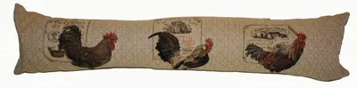 Produktbild von Zugluftstopper Zugluftkissen Hahn Gobelin-Art beige 90x12cm Windstopper