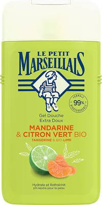 Produktbild von Le Petit Marseillais Duschgel Mandarine & Limette BIO Pflegedusche Feuchtigkeit  250ml