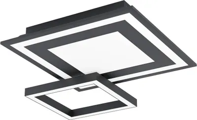 Zdjęcie produktu dla EGLO Savatarila-C, LED, Niewymienialne źródło światła, 2750 lm, IP20, Czarny, Biały