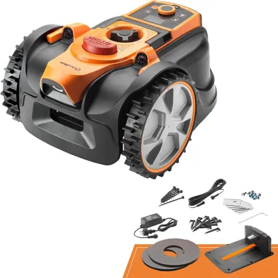 Produktbild von LawnMaster Roboter-Rasenm?her mit Kamera-Navigation, App und Ladestation. Auto-Charge. Ohne Begrenzungskabel. LCD-Steuerung. Drop & Mow fš¹r mehrere Rasenfl?chen. Fš¹r Rasenfl?chen bis 500 m2