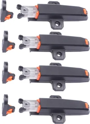 Produktbild von INF 4er-Pack Push to Open Schrankriegel - Selbstverriegelnd Schwarz