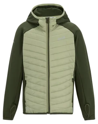 Image de Regatta - Veste hybride « Andreson » pour enfants RG13131 (116) (Kaki foncé/Sauge clair)
