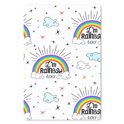 Produktbild von MuchoWow® Mauspad Mousepad Regenbogen - Wolken - Muster 18x27 cm - Mousepads - Maus Mat - Pad - Mausunterlage