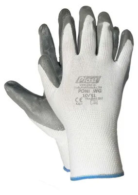Produktbild von 12 Paar Arbeitshandschuhe Montagehandschuhe Nylon-Nitril Größe XL-10 Unisex grau