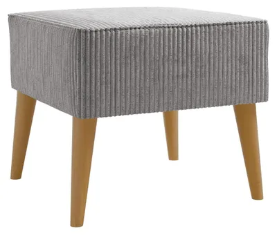 Produktbild von MIRJAN24 Fußbank Estjano Cord, Polsterbank, Polsterhocker, Stilvoll Wohnzimmer Hocker (Farbe: Poso 110)