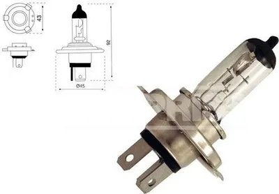 Produktbild von 1x CARPRISS H4 Glühlampe Fernlicht 24V 75/70W P43t Halogen 79780236