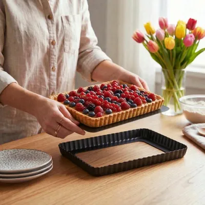 Produktbild von Backform für Mazurka-Torte mit herausnehmbarem Boden von KAMILLE