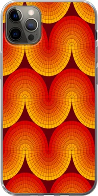 Produktbild von MuchoWow® Handyhülle Schutzhülle Hülle für Telefoonhoesje iPhone 13 Pro Max Design - Retro - Rot - Abstrakt Silikon Softcase Handy Hülle - Mobiltelefon
