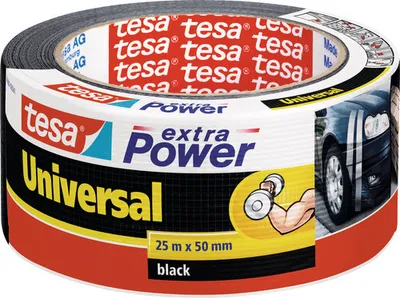 Produktbild von tesa extra Power Universal Reparaturband schwarz 25 m x 50 mm