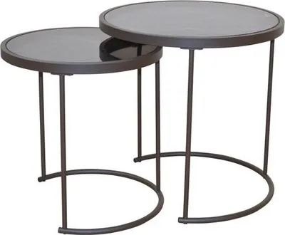 Produktbild von Beistelltisch 2er-Set schwarz