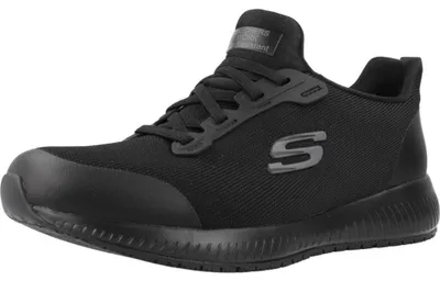 Produktbild von Skechers Damen Squad Sr Sneaker, Black Flat Knit, 37.5 EU