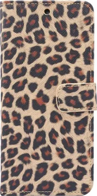 Produktbild von Mobigear Leopard Schutzhülle für Samsung Galaxy S20 – Klapphülle mit Portemonnaie – Gelb
