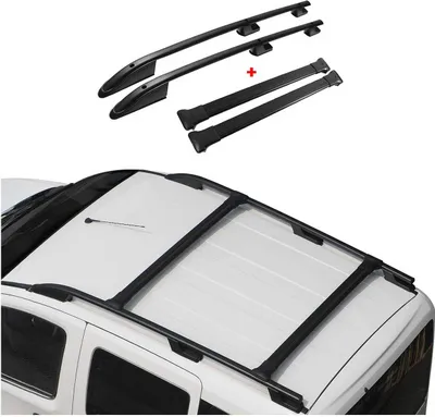 Immagine prodotto di Barre portatutto + portapacchi per Peugeot Partner 1996-2008 L1 corto alluminio nero 4x