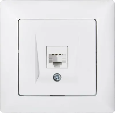 Produktbild von Gunsan Visage Datenbuchse 1-fach CAT6 Internet Netzwerk Weiss