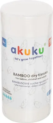 Immagine prodotto di AKUKU Asciugamani di bambù asciutti - monouso (A0687) 100 pezzi