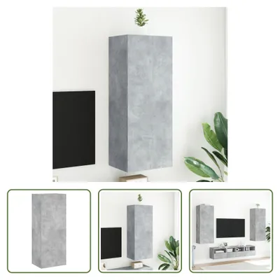 Produktbild von The Living Store TV-Wandschrank Betongrau 40,5x30x102 cm Holzwerkstoff