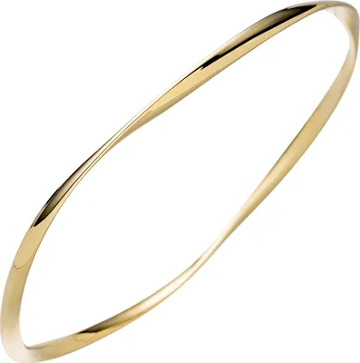 Produktbild von 3mm Armreif Armband Armschmuck aus 925 Silber in Gelbgold vergoldet verdreht