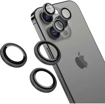 Obrázok produktu pre Tvrdené sklo na fotoaparát Pevné neviditeľné sklo na fotoaparát pre iPhone 14 Pro / 14 Pro Max, sivé