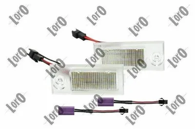 Obrázok produktu pre 2x ABAKUS L03-210-0007LED Osvetlenie poznávacej značky pre AUDI A6 Sedan (4B2, C5) LED