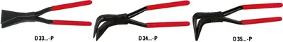 Obrázok produktu pre Krimpovacie kliešte Bessey 45° zahnuté (rukoväte potiahnuté PVC) D34-60-P
