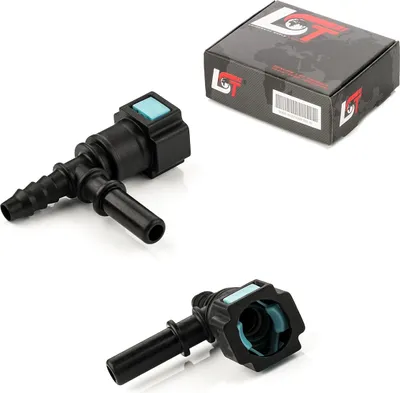 Produktbild von 2x Schnellverschluss Kraftstoffleitung Kupplung T-Stück 7,89x6mm für TOYOTA FIAT