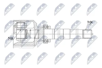 Produktbild von NTY Gelenksatz Antriebswelle Vorne Rechts passend für PEUGEOT 2008 Kombi (CU) NPW-CT-058