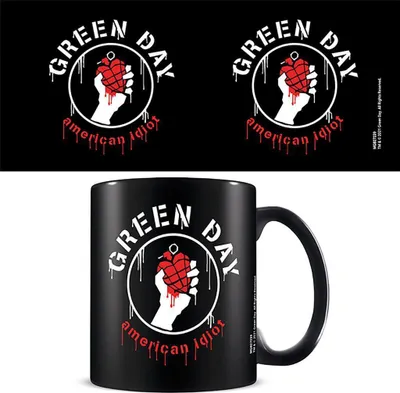 Produktbild von Green Day - Kaffeebecher "American Idiot" PM8215 (Einheitsgröße) (Schwarz/Weiß/Rot)