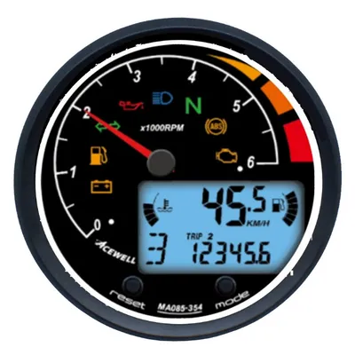 Immagine prodotto di Tachimetro digitale analogico ACEWELL DZM 6000rpm