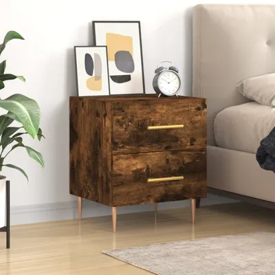 Immagine prodotto di vidaXL Comodino rovere fumé 40x35x47,5 cm materiale a base di legno