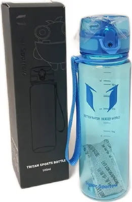 Image de Gourde Super Sparrow en Tritan, 500 ml, sans BPA : le compagnon de fitness portable, écologique et idéal pour les activités de plein air