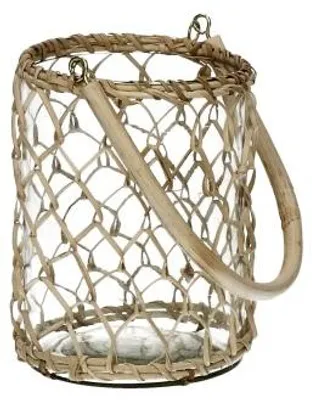 Productafbeelding van Pomax meloenlamp van glas, naturel, Ø 11 x H 14 cm