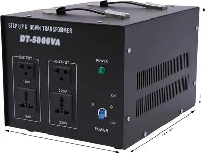 Immagine prodotto di Trasformatore, conversione efficiente della tensione, protezione da sovraccarico, nero