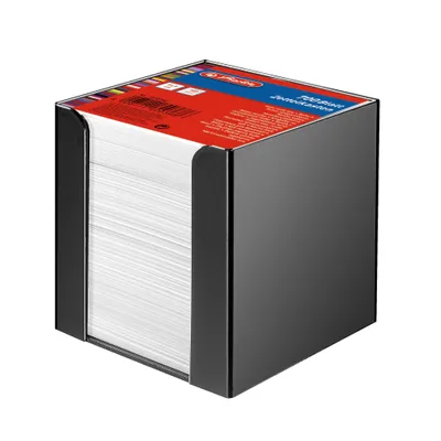 Zdjęcie produktu dla Herlitz Zettelkasten sw. 9x9cm 700Bl weiß mit Deckblatt 6Stk