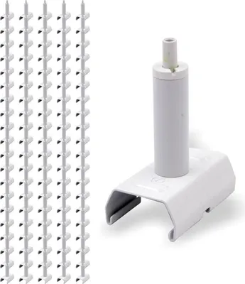Produktbild von 100x Drahtseilhalter / Gripper 15, mit Clip für STUCCHI und EUTRAC Onetrack 3-Phasen-Stromschienen | weiß