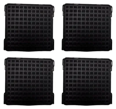 Aktivkohlefilter für Kühlschrank, 4er-Pack, kompatibel mit 9096989