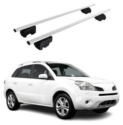 Image de Barres de toit Transversales pour Renault Koleos I 2011-2015 Facelift Acier Gris, Image générée par une IA