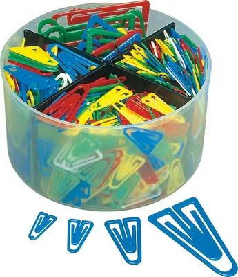 Produktbild von Plastikclips Set 21/25/35/60mm VE=5x650 Stück sortiert