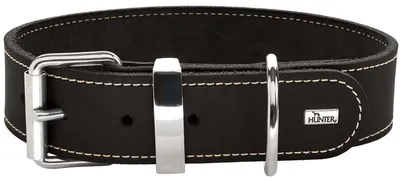 Productafbeelding van Hunter Halsband Aalborg Special, zwart, maat: M-L (60) / Breedte: 4,5 cm
