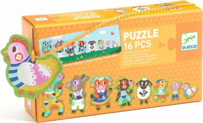 Immagine prodotto di DJECO Puzzle Grandi e piccoli nella fattoria - 16 pezzi