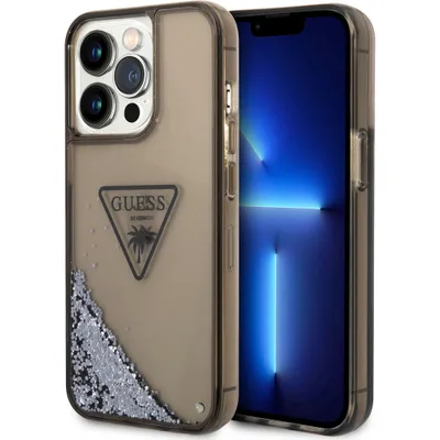 Image de Guess Guhcp14Llfctpk Iphone 14 Pro6,1 Czarny/Noir Hardcase Liquid Glitter Palm Collection
