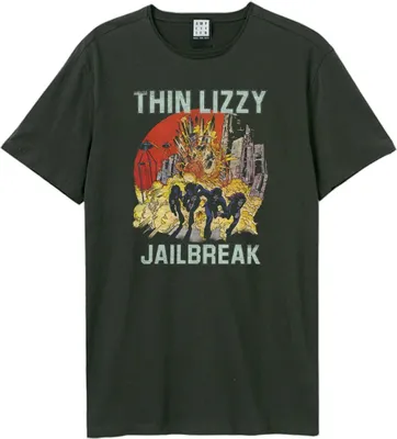 Produktbild von Amplified - "Jailbreak" T-Shirt für Herren/Damen Uni GD1587 (M) (Holzkohle)