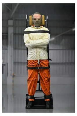 Imagen del producto de Máscara de Hannibal Lecter de la película "El silencio de los corderos", figura de acción NECA, 17 cm