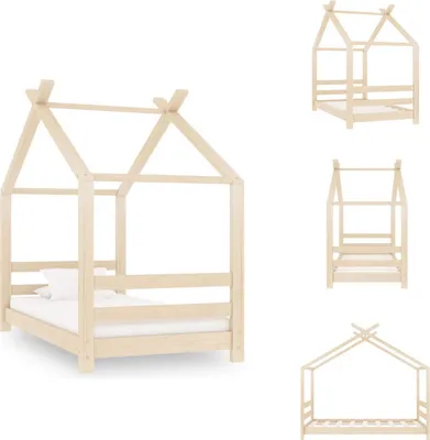 Obrázok produktu pre vidaXL Detský rám postele z masívu borovice 70x140 cm - Detské postele a postieľky