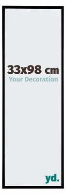 Obrázok produktu pre Čierny rám na obrázky 33x98 cm