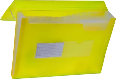 Image de Chemise PP avec élastique de coin (13) A4 jaune TETIS