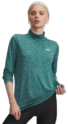 Produktbild von Under Armour Tech Twist Halbreißverschluss-sweatshirt Grün M Frau Grün M
