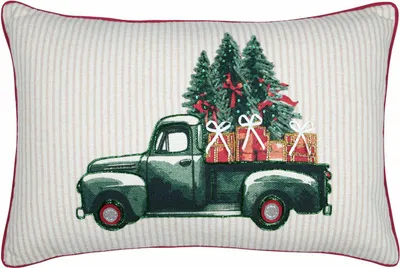 Produktbild von STOF | Weihnachtskissen - Dekokissen - mehrfarbig - 35x55 cm - Sofakissen - Weihnachten
