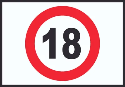 Produktbild von Zutritt ab 18 Jahre Symbol Schild A3 (297x420mm)