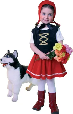 Produktbild von Rotkäppchen Kostüm Karneval Kinderkostüm, Kindergroessen:98-104